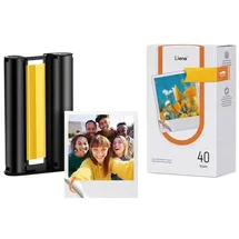 Lirene Liene Amber selbstklebendes Fotopapier, 3x3 , 40 Blatt + 1 Nachfüllpackung