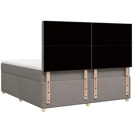 vidaXL Boxspringbett 180 x 200 cm Taupe