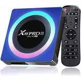 Android tv Box 13.0 2025, Android Box 4GB RAM 64GB ROM 4K 8K RK3528 Quad-Core TV Box Android Unterstützt WiFi6 100M Ethernet 2.4G/5GHz Dual-WiFi Bluetooth 5.0 HDR10+ H.265 3D Smart tv Box