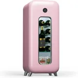 Klarstein Freistehender Weinkühlschrank 1 Zone, Getränkekühlschrank Klein, Kleiner Weinschrank, Wein-kühlschrank Klein Mit Glastür, Indoor/outdoor Flaschenkühlschrank, Wine Fridge, 15 Flaschen