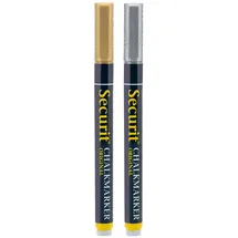 Securit Kreidemarker Original Small 2 St. Gold/Silber