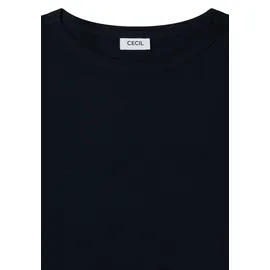 Cecil T-Shirt Slubyarn Schwarz L