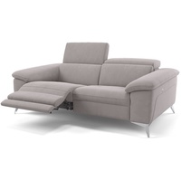 Sofanella 2-Sitzer Stoff Stella, Relaxsofa, Designsofa, Designer Couch, Italienisches Sofa, 2er Sofa grau