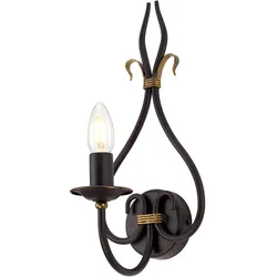 Wandleuchte Lampe Klassisch Vintage Eisen Rost Gold Flurleuchte B 16,5 cm