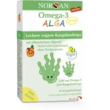 NORSAN Omega 3 ALGA JELLY 45 hochdosiert 45 Stück - Omega-3 vegan hochdosiert 220mg pro Kaugeleedrops - veganes Algenöl mit EPA & DHA - mit Tutti-Frutti-Geschmack