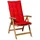 MADISON N.Y Hochlehnerauflage 123 x 50 x 8 cm rot 1 St.