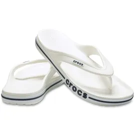 Crocs Unisex's Bayaband Flip Flop,White/Navy,38/39 EU