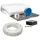 thermova 80 m2 Set Tackersystem Rollbahn 30 mm Fußbodenheizung PE-RT Rohr Raster 10 cm