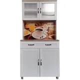 Hti-Living Küchenbuffet 1 Schublade Blanca Bistro Weiß