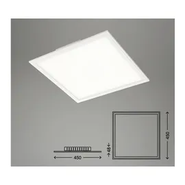 Briloner PIATTO 1 dimmbar quadratisch weiß