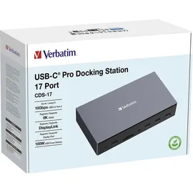 Verbatim USB-C Pro Docking Station CDS-17, USB-C 3.1 [Buchse] (32172)