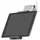 Durable Tablet Holder Wall Pro metallic silber
