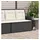 vidaXL Gartenbank 114 x 58 x 67 cm Schwarz