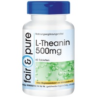 Fair & Pure Fair & Pure® L-Theanin (500 mg), 60 Tabletten 500mg - vegan - ohne Magnesiumstearat - Tabletten - Aminosäure
