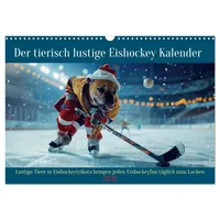 Calvendo Der tierisch lustige Eishockey Kalender (Wandkalender 2026 DIN