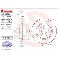 Brembo Bremsscheibe 09.N363.11