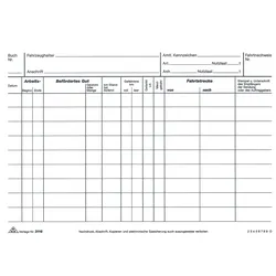 RNK Formularbuch Fahrtenbuch A5 LKW 2x25 Blatt selbstdurchschreibend