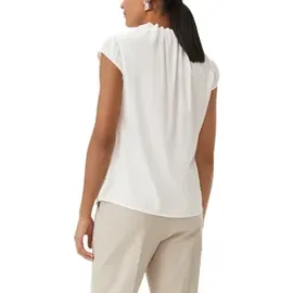 Comma, Comma Satinbluse mit Raffung