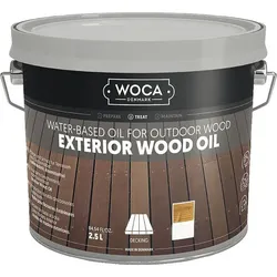 WOCA Exterior Holz Öl - Stein Grau 2,5L