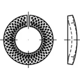 Industrial Quality Supplies Sperrkantringe Federstahl VSK 4 flZnnc flZnnc S