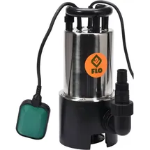 Flo Schmutzwasser-Tauchpumpe 900W 16000 l/h Inox mit Schwimmschalter