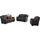 Cotta Couch Baumwolle/Polyester 3-Sitzer Grau