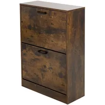 ML-Design Schuhkipper 60 x 84 x 24 cm dunkelbraun / braun