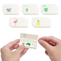 Tablettenbox Klein 10 Stück, Mini Pillendose 3 Fächer, Tablettenbox 1 Tag, Medikamentenbox Klein für Unterwegs, Pillendose Mini Set, Ideal für Reisen, Büro und Zuhause