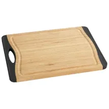 Wenko Schneidebrett Bambus Anti-Rutsch L, 39,5 x 28 cm, Braun,