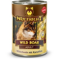 Wolfsblut 395g Hundenassfutter 6 x 395 Gramm Wild Boar Wildschwein mit Kartoffeln