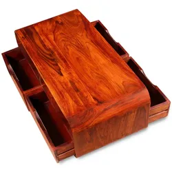Couchtisch Massivholz 7 | vidaXL : Farbe - Mehrfarbig