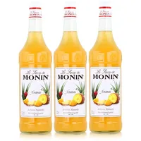 Monin Sirup Ananas 1L - Cocktails Milchshakes Kaffeesirup (3er Pack)