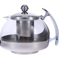 Haushalt International Teekanne aus Glas mit Teefilter aus Edelstahl für 1,2 Liter
