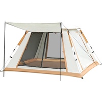 massoke Camping Tent, Automatic Instant Tent, 3-4 Person Pop Up Tent, Waterproof & Windproof Camping Tent with Expandable Porch for Camping, Garden, Hiking Trip