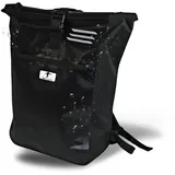 Red Loon Rolltop Rucksack Wasserdicht Fahrrad Rucksack Männer | Kurier Rucksack Rolltop wasserdicht | Wasserfester Rucksack LKW Plane | Motorrad Rucksack wasserdicht - schwarz