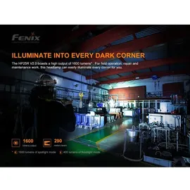Fenix HP25R V2.0 LED Stirnlampe 1600 Lumen neutralweiß