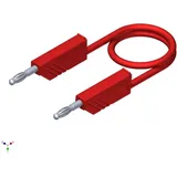 Hirschmann SKS Hirschmann CO MLN 100/2,5 Messleitung Lamellenstecker 4 mm Lamellenstecker 4 mm 1.00 m Rot 1 St.