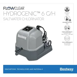 BESTWAY Flowclear Salzwasser-Chlorinator Hydrogenic 6 g/h