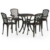 vidaXL Bistro-Set 5-tlg. Bronze