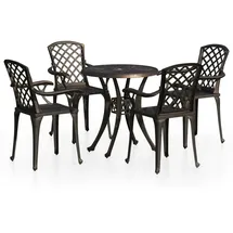vidaXL Bistro-Set 5-tlg. Bronze
