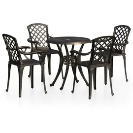 vidaXL Bistro-Set 5-tlg. Bronze