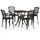 vidaXL Bistro-Set 5-tlg. Bronze