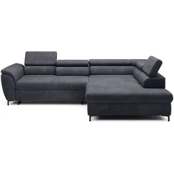 Ecksofa Tempo Stoff Anthracite