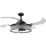 Fanaway Corbelle 122 cm Deckenventilator schwarz/transparent