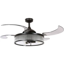 Fanaway Corbelle 122 cm Deckenventilator schwarz/transparent