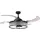 Fanaway Corbelle 122 cm Deckenventilator schwarz/transparent