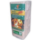 Flammenco 33510 Qualitäts Holzbriketts 10kg (12 Briketts) Kaminbriketts Ofenbriketts - hoher Heizwert!