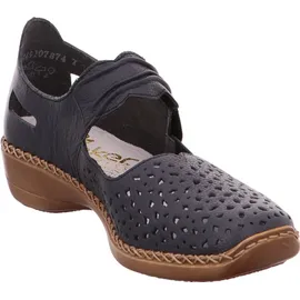Rieker Damen 41399 Geschlossene Ballerinas, blau 40