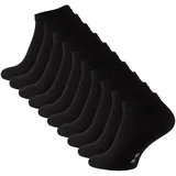 STARK SOUL Sneakersocken 10 Paar schwarz 39-42