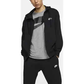 Nike Sportswear Club Herren-Kapuzenjacke Black/Black/White L